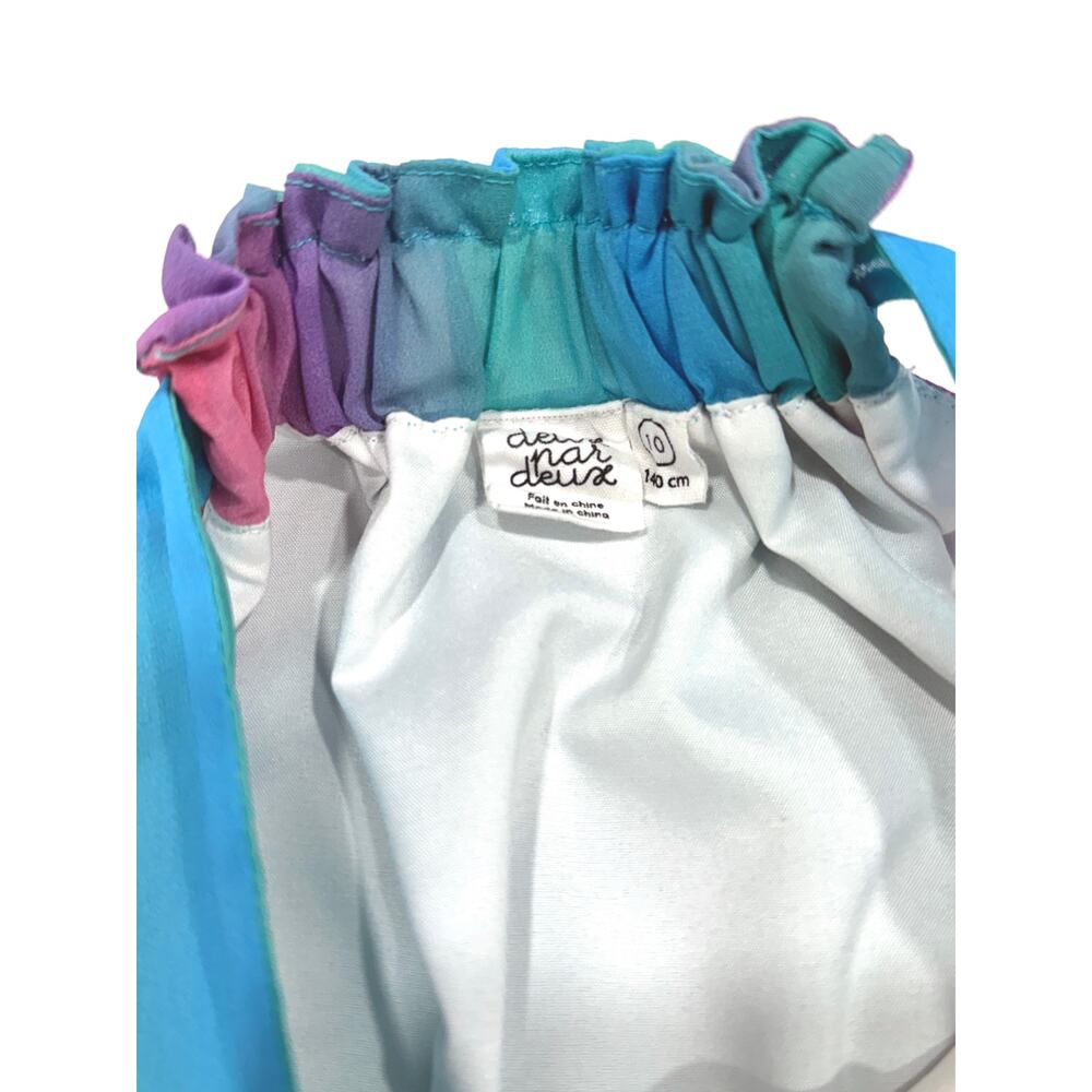 Deux par Deux Girls Chiffon Rainbow Dress - Picture 3 of 5